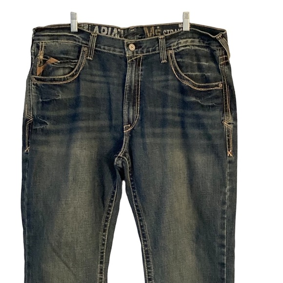 Ariat Medium Wash M5 Slim Straight Jeans - Picture 4 of 15